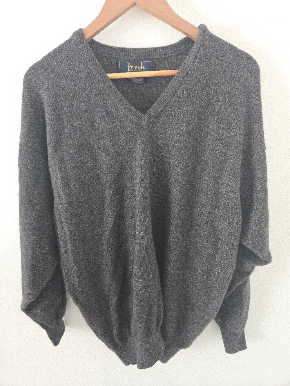 Pringle Of Scotland Cashmere V Neck Sweater Mens Small